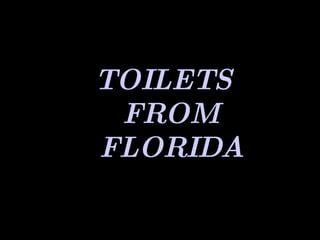 TOILETS  FROM FLORIDA 