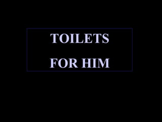 TOILETS FOR HIM 