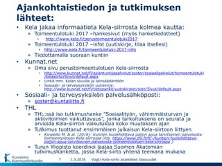 Toimeentulotuen yhteistyötilaisuudet: Kuopio 25.2.2016