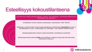 11
Esteellisyys kokoustilanteena
 