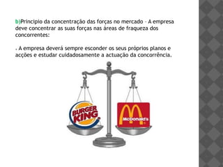 Conceito de Gestão estratégicaA gestão estratégica é a formulação e implementação da estratégia  ao nível das organizações. A estratégia  de uma organização assenta na gestão racional dos seus recursos e visa a criação de valor ao cliente,propocionando e desenvolvendo produtos e serviços que alcancem uma aceitação no mercado de forma superior ao da concorrência.  Desta forma a estratégia é essencial para o sucesso de qualquer organização uma vez que define a natureza da relação entre a empresa e o seu meio envolvente, ou seja com os clientes e concorrência.Origem do MercadoDesigna-se por mercado o local no qual agentes econômicosprocedem à troca de bens por uma unidade monetária ou por outros bens. Os mercados tendem a equilibrar-se pela lei da oferta e da procura.Existem tanto mercados genéricos como especializados, onde apenas uma mercadoriaé trocada. Os mercados funcionam ao agrupar muitos vendedores interessados e ao facilitar que os compradores potenciais os encontrem. Uma economia que depende primariamente das interacções entre compradores e vendedores para alocar recursos é conhecida como economia de mercado.