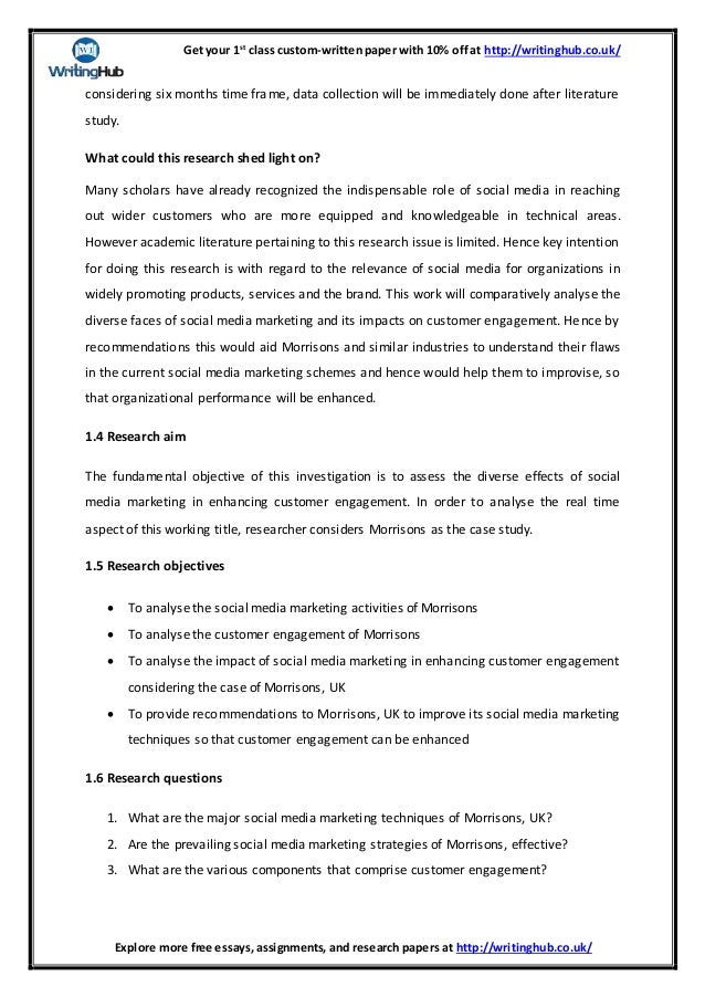 To Investigate The Impact Of Social Media Marketing On Customer Engag