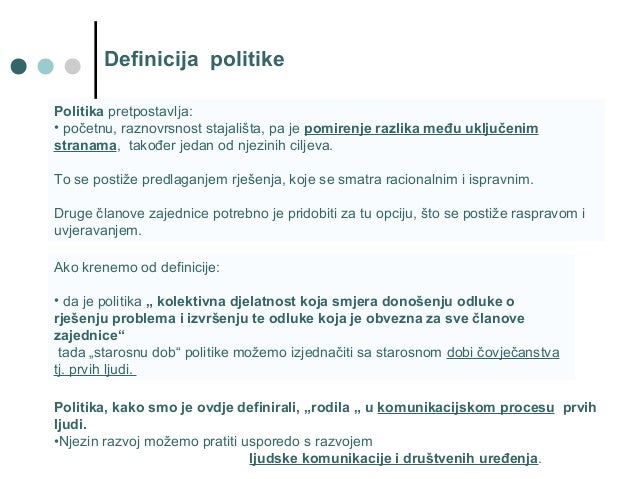 politika definicija