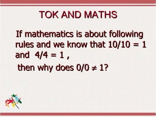 Tok and maths1 | PPS