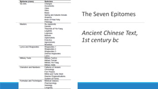 The Seven Epitomes 
Ancient Chinese Text, 
1st century bc 
 
