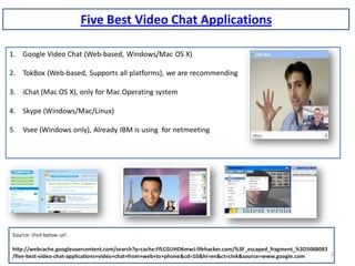 Video Streaming Using Tokbox Example Tok Box Feature Ppt 2 | PPT