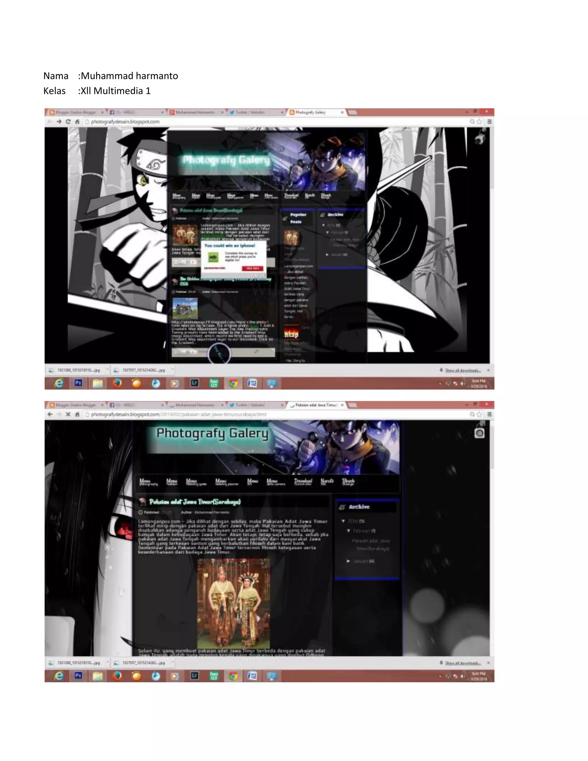 Nama :Muhammad harmanto
Kelas :Xll Multimedia 1