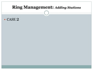 Ring Management: Adding Stations

 CASE 2
 