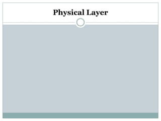 Physical Layer
 