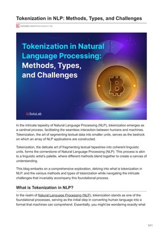 Tokenization in NLP Methods Types and Challenges.pdf | Technology ...