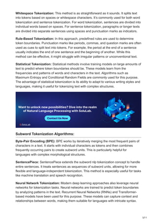Tokenization in NLP Methods Types and Challenges.pdf | Technology ...