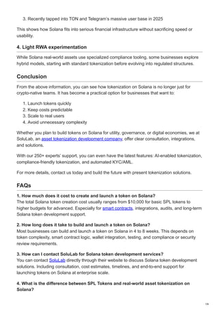 Tokenization Platform Development on Solana.pdf