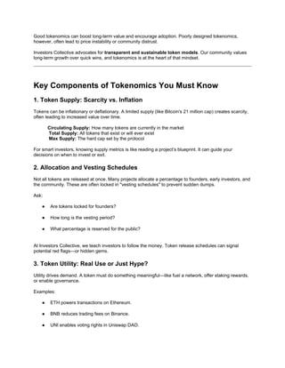 Tokenomics 101_ A Guide for Smart Crypto Investors.docx