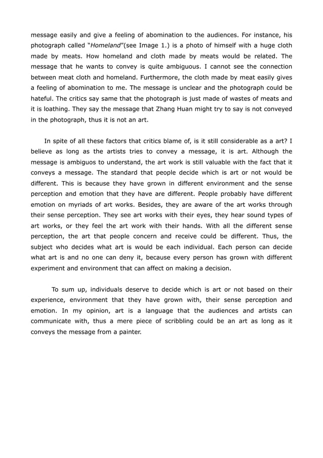 Tok essay PAGES