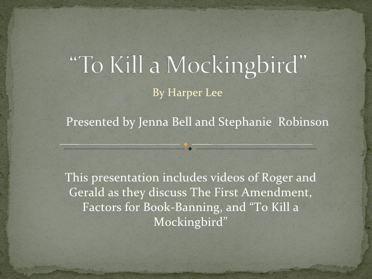Student Presentation: To Kill a Mockingbird