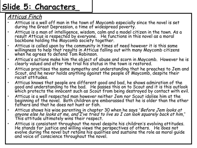To Kill A Mockingbird PPT