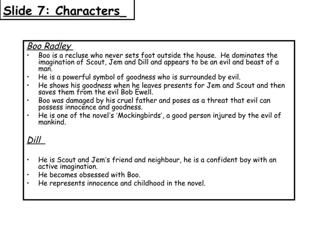To Kill A Mockingbird PPT