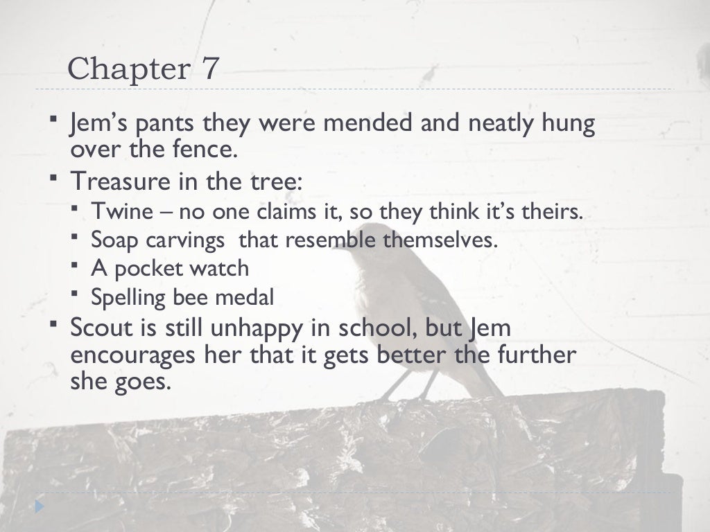 "To Kill a Mockingbird" Chapters 116