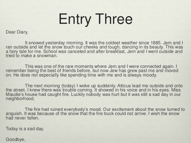 How do you write a diary entry?