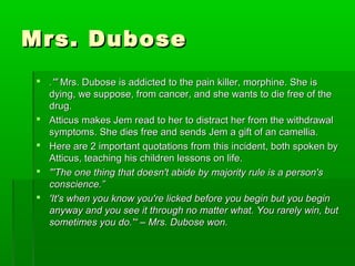 A Quote About Mrs Dubose From Atticus To Kill A Mockingbird Revision