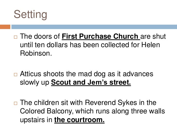 What happened when Jem and Scout visited First Purchase Church?