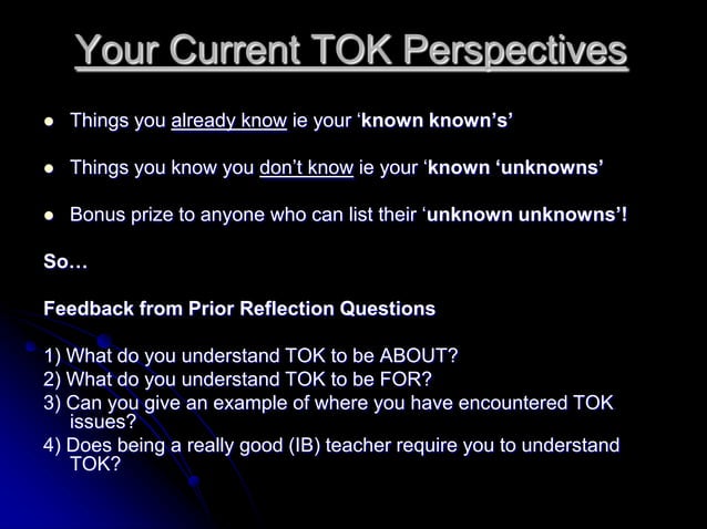 Tok intro -_y12__teachers | PPT