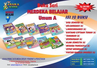 Paket Buku Kurikulum Merdeka PAUD Usia 3-4 Tahun 2024