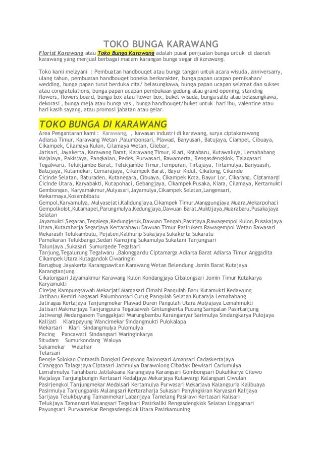 Toko bunga karawang ( www.Bellvaflorist.com)