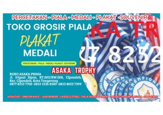Toko Piala Murah Cipondoh | toko plakat medali murah Kota Tangerang
