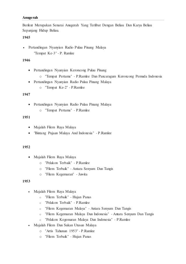 Tokoh Tan Sri P Ramli