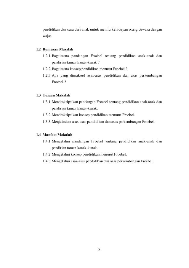 Tokoh Pendidikan Froebel