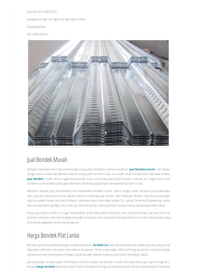 Toko jual bondek sidoarjo, 081 553999767