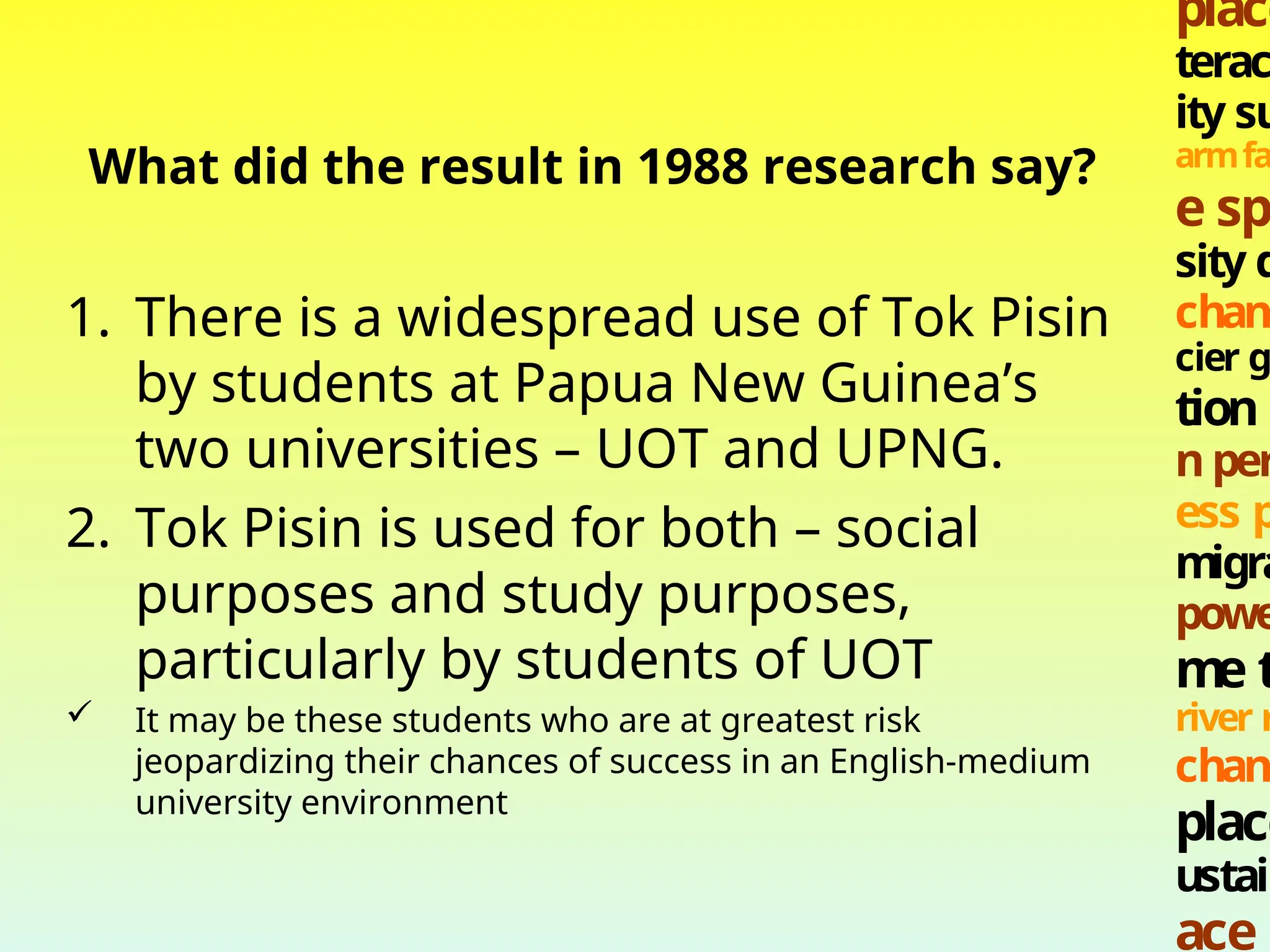 Tok Pisin: An educational and language planning dilemma in Papua New ...
