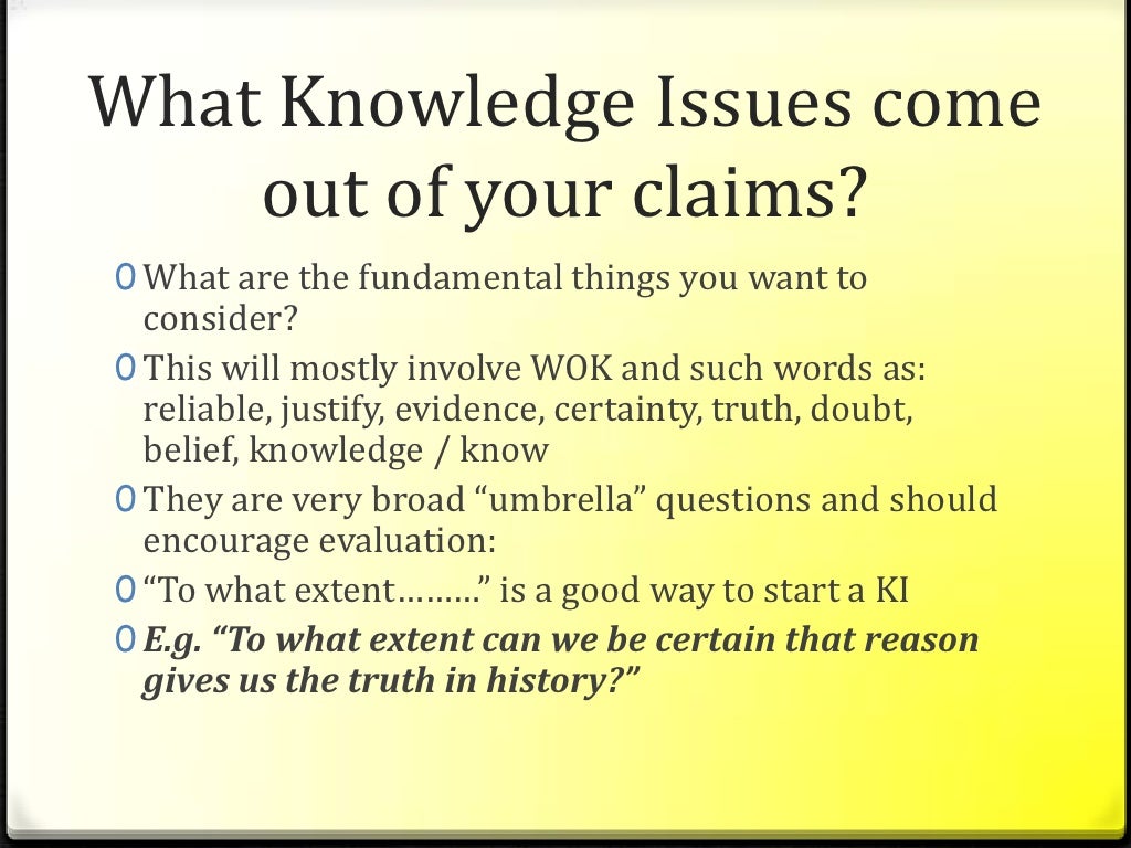 Tok presentation structure picture