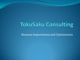 Business Improvement and Optimization
 