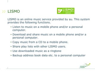 Mobile Services in Japan