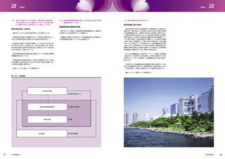 2020年の東京
総合特区 国の新成長戦略
東京都の長期ビジョン
選手村計画
豊洲・晴海開発整備計画 東京都の上位計画
当計画
10.2 選手村の建設に充てられる用地が、開発計画及び建設計画へ
の認可を取得するための基準に沿ったものである旨の保証
を、所轄官庁あるいは所有者から入手し提出してください。
都市計画と整合した選手村
選手村のコンセプトは現在の都市計画と十分に整合している。
東京都は都市計画の決定権者であり、この用地の所有者である。こ
のため、東京都が選手村の開発に対する総合的な責任を負う。
晴海地区の開発は、東京都の長期ビジョンである「2020年の東
京」の考え方に基づいて進められる。「2020年の東京」では、高度な
防災都市の実現、低炭素で高効率な自立・分散型エネルギー社会の創
出などが目標として掲げられている。
選手村開発計画は東京都の基本計画のひとつである豊洲・晴海開
発整備計画に基づいている。
民間事業者は東京都の監督の下で選手村を開発するため、その設
計及び建設は、基本計画及び「2020年の東京」が掲げる目標と方針
との整合性が確実に確保される。
保証については、保証ファイルを参照のこと。
10.3 初期段階環境影響評価を実施し、自然災害の可能性を含む調
査概要を提出してください。
初期段階環境影響評価の実施
選手村について実施した初期段階の環境影響評価では、建設等に
よる環境への大きな影響はないことを確認した。
開催都市に選定された場合には、大会組織委員会は大会開催にお
ける環境影響の評価についてさらなる調査を行う。
10.4 選手村建設の責任者は誰ですか。
選手村開発に関する責任
選手村用地の所有者である東京都は、民間事業者による選手村の
開発に対して責任を有する。東京都は、選手村の恒久住宅部分を開発
する民間事業者に対し、公募条件を定める。東京都は、開発にあたっ
て必要な契約条件を定めることにより、選手村計画と整合した開発の
実現を保証する。具体的には選手村の配置計画、居住施設要件、イン
フラに関する要件、大会時の選手村の賃借についての条件を公募時
に定め、落札した事業者は、この条件に基づき設計を行う。設計段階
においても、選手村のニーズに合致するよう、大会組織委員会が設計
に関与することを契約条件の中で定める。東京都は、建設作業全体の
継続性を確実に維持し、建造物の品質が一定に維持され、各民間事業
者が期限内に業務を完了するよう監督する責任を負う。
また、大会組織委員会は、選手村のオーバーレイの設計、仮設施設
の設計を行い、東京都から土地を借用し、工事及び設置を行う。恒久
住宅部分については、大会期間中、大会組織委員会は、適正な賃料で
借り上げる。
大会終了後、大会組織委員会は仮設施設の解体、撤去を行い、恒久
住宅は民間事業者に返却する。民間事業者は、後利用計画に合わせ
て、住宅を改装し、分譲または賃貸することで開発資金を回収する。
保証については、保証ファイルを参照のこと。
図 10.2 - 上位計画
157 158
10 10選手村 選手村
 