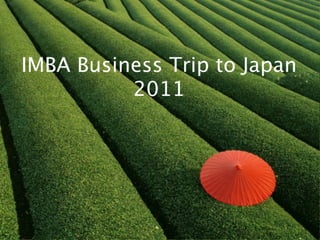 IMBA Business Trip to Japan 2011