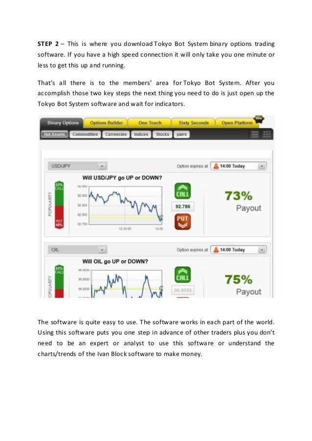 Tokyo bot binary options review