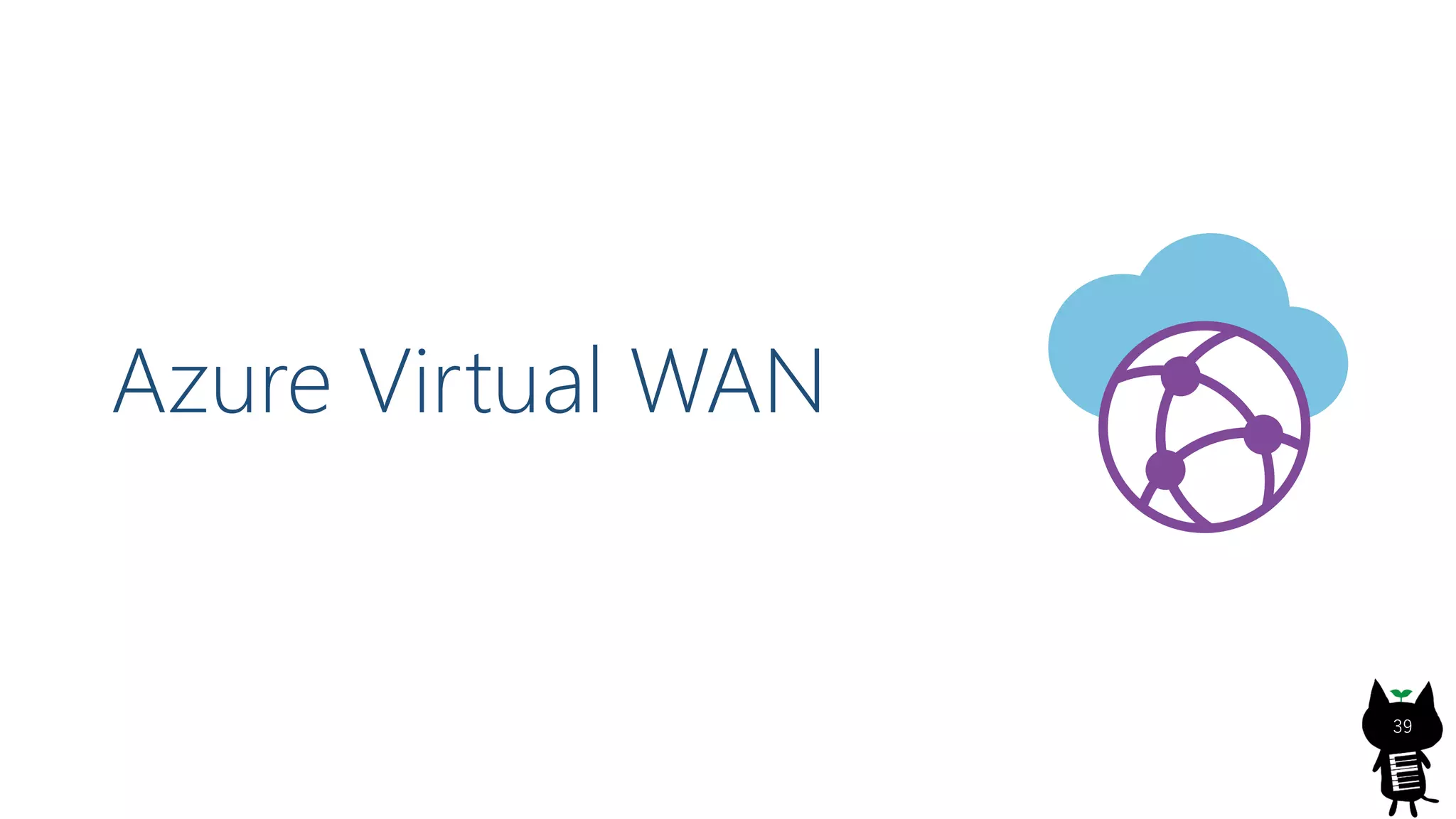 Azure Virtual WAN
39
 