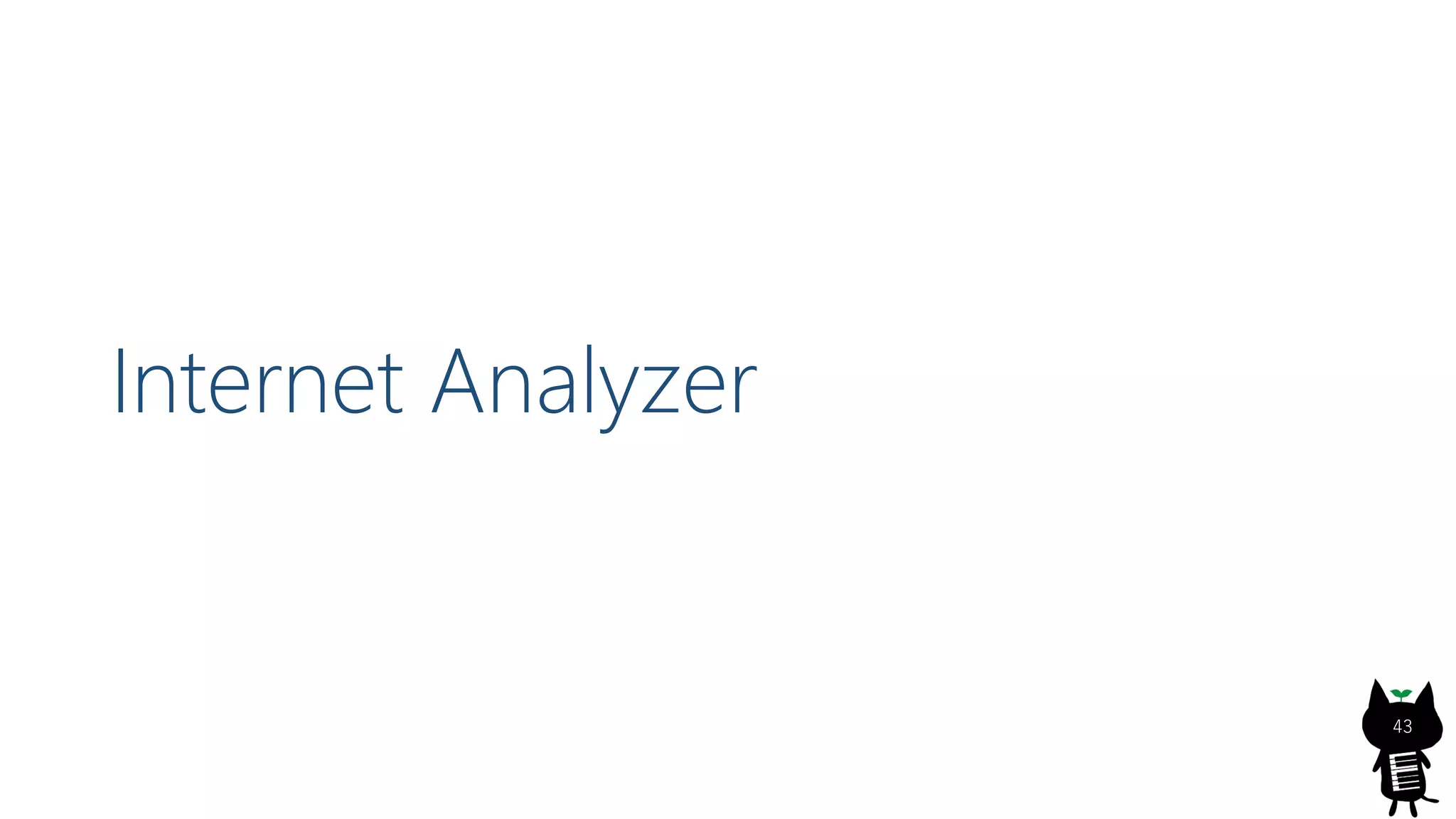 Internet Analyzer
43
 