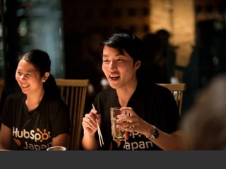 Want to learn more about
HubSpot Tokyo?
Visit hubspot.com/jobs/locations/japan to read
about inbound in Japan and career opportunities.
 