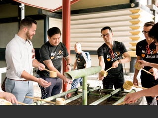 HubSpotters washed their hands together
before entering the shrine.
 
