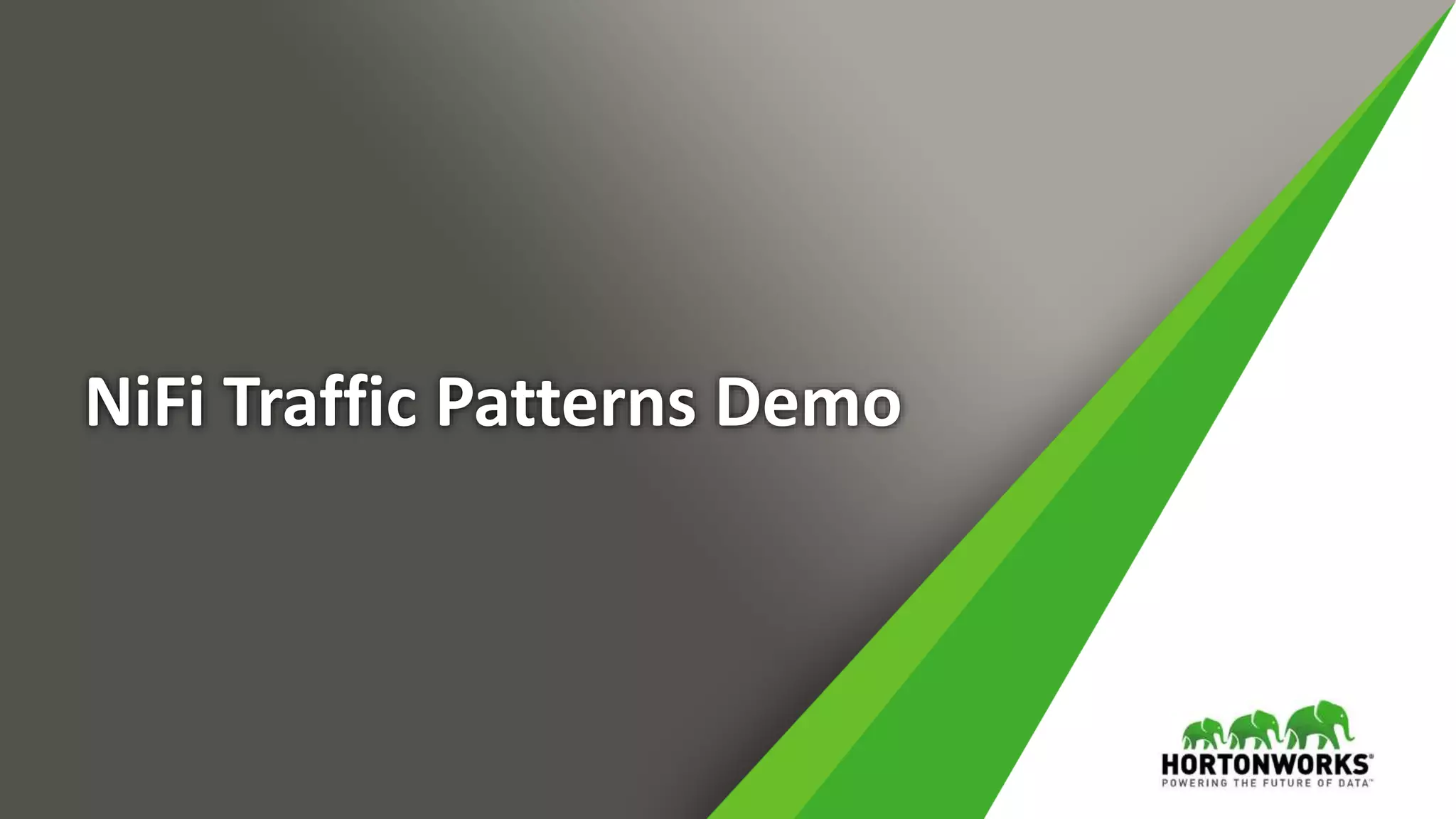 NiFi Traffic Patterns Demo
 