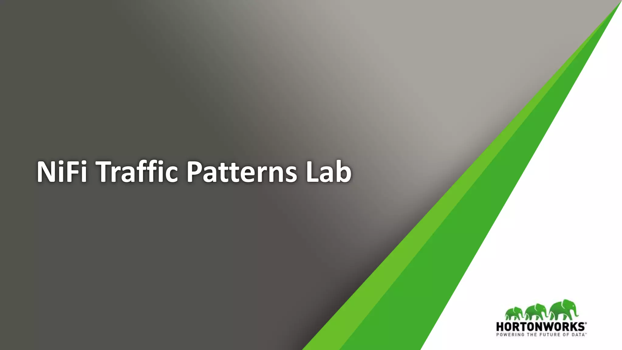 NiFi Traffic Patterns Lab
 
