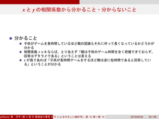 x           y




                           r=0

               r




yokkuns:   (       4   R         (Tokyo.R#04))
                                    R            10   14   2010/04/24   30 / 69
 