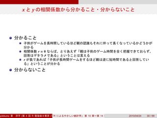 x           y




                           r=0

               r




yokkuns:   (       4   R         (Tokyo.R#04))
                                    R            10   14   2010/04/24   30 / 69
 