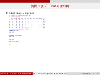 α




yokkuns:   (   4   R       (Tokyo.R#04))
                              R            10   14   2010/04/24   67 / 69
 