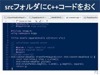srcフォルダにC++コードをおく 
71  
