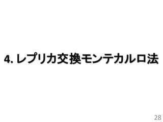 4. レプリカ交換モンテカルロ法



               28
 